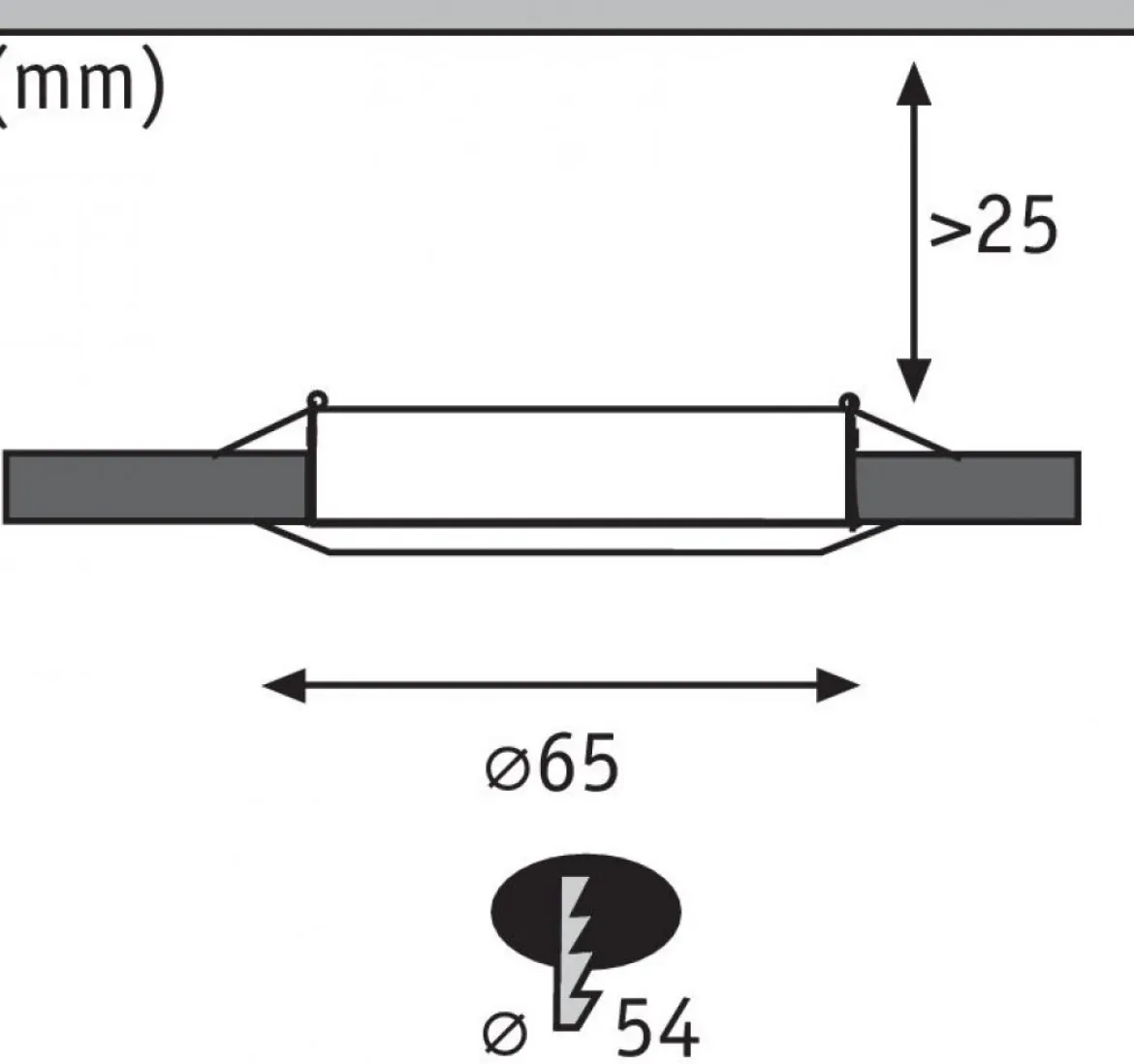 Paulmann No. 93553 Möbeleinbauleuchten-Set Micro Line LED Eisen gebürstet, 3er Set
