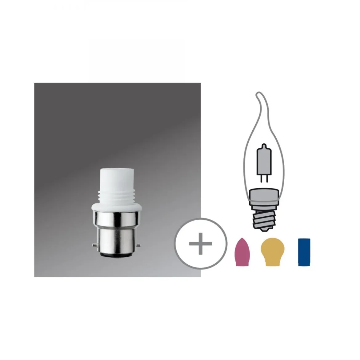 Paulmann No. 54927 Minihalogen Sockel für G9 Stiftsockel B22d 230V Weiß