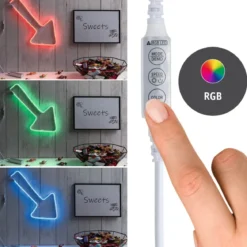 Paulmann No. 70557 Neon Colorflex USB Strip 1m 5W RGB mit USB-Anschluss