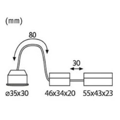 Paulmann No. 92976 Nova mini LED Modul Coin EasyDim 4,2W 2.700K 230V