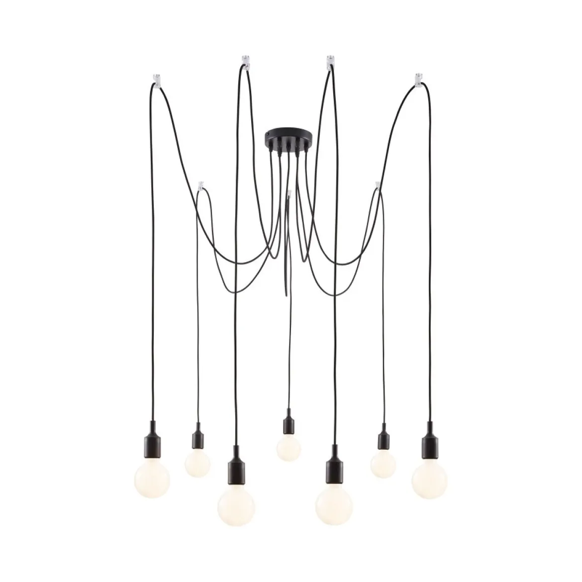 Paulmann No. 50390 Pendelleuchte Neordic Ketil 7-flammig E27 max. 20W Schwarz