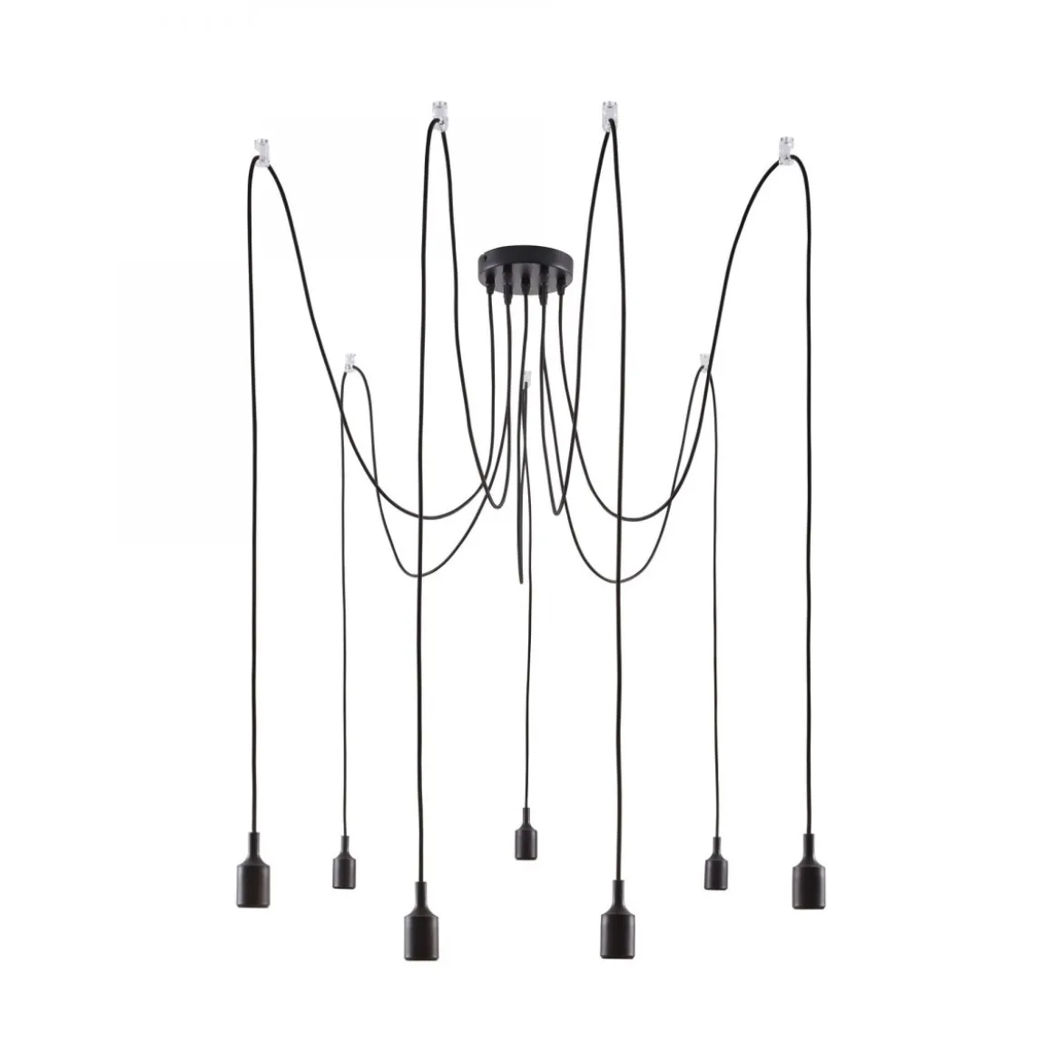 Paulmann No. 50390 Pendelleuchte Neordic Ketil 7-flammig E27 max. 20W Schwarz