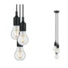 Paulmann No. 50382 Pendelleuchte Neordic Ketil 3-flammig 3x20W E27 schwarz