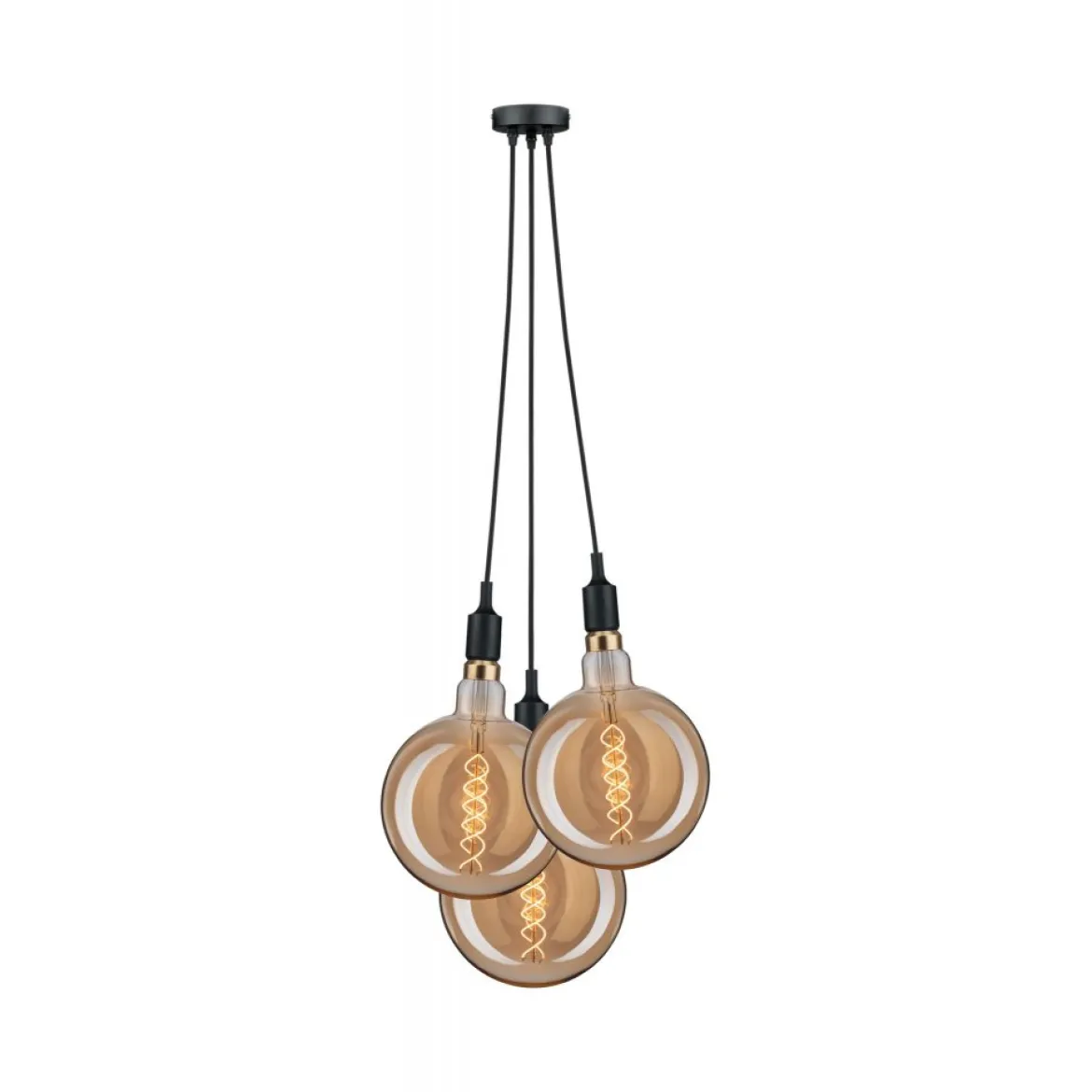 Paulmann No. 50382 Pendelleuchte Neordic Ketil 3-flammig 3x20W E27 schwarz