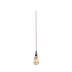 Paulmann No. 79770 Pendelleuchte Neordic Eldar inkl. Eurostecker E27 max.20W Rot Brüniert