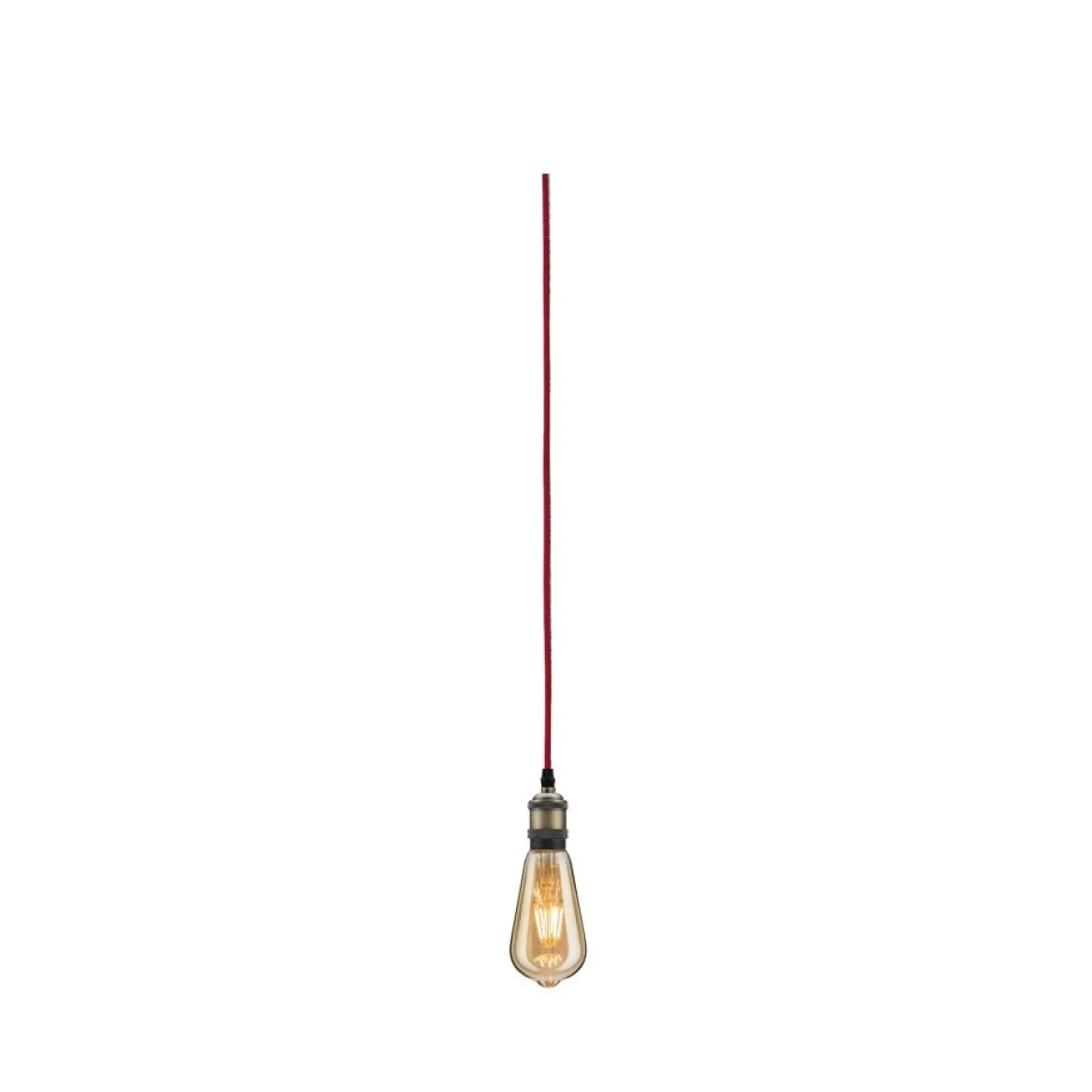 Paulmann No. 79770 Pendelleuchte Neordic Eldar inkl. Eurostecker E27 max.20W Rot Brüniert