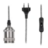 Paulmann No. 79771 Pendelleuchte Neordic Eldar inkl. Eurostecker E27 max.20W Grau Nickel