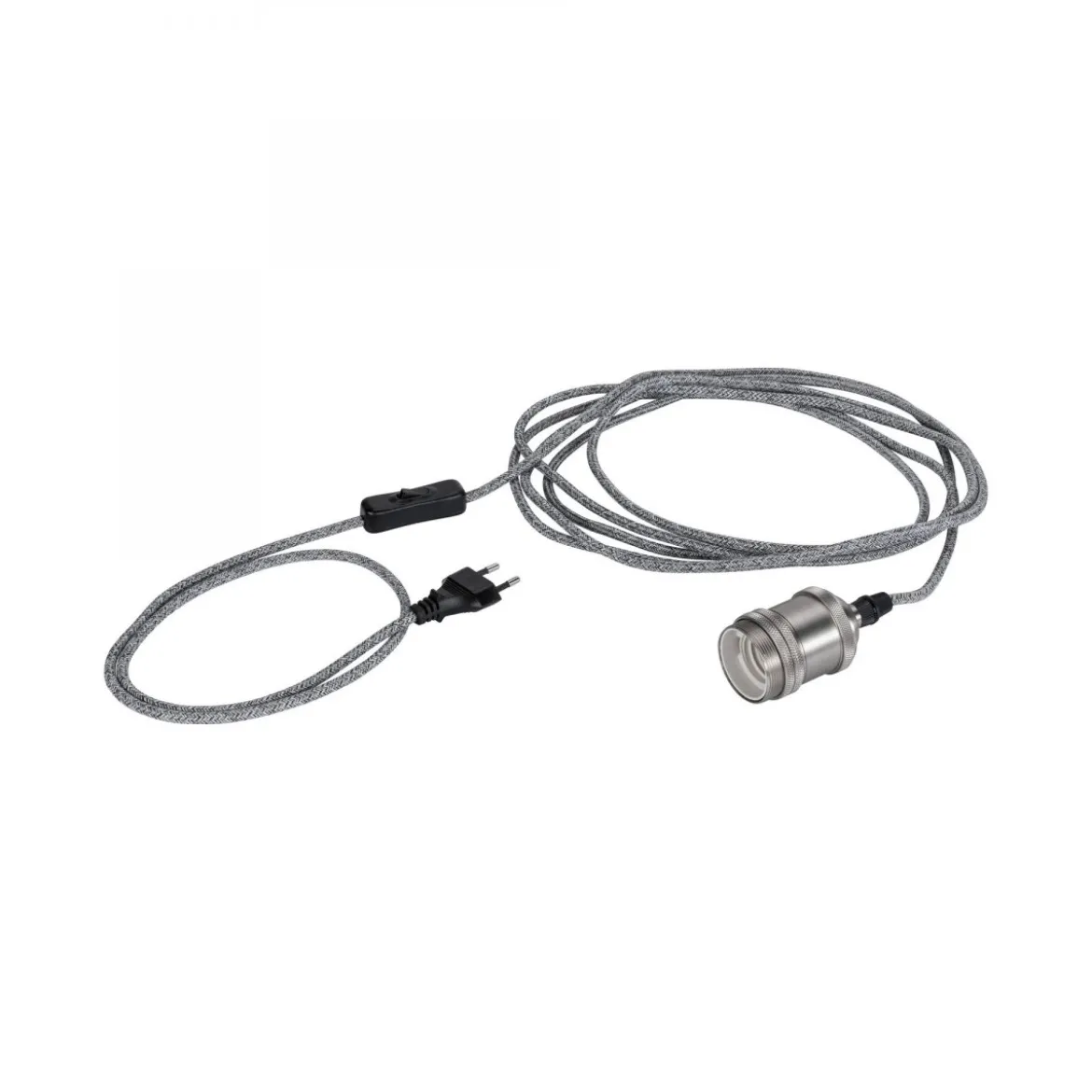 Paulmann No. 79771 Pendelleuchte Neordic Eldar inkl. Eurostecker E27 max.20W Grau Nickel