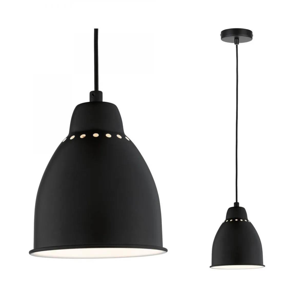 Paulmann No. 79763 Pendelleuchte Neordic Hilla 1-flammig Pflanzenleuchte schwarz E27