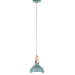 Paulmann No. 79652 Pendelleuchte Neordic Juna Kupfer, Holz, Softgrün E14
