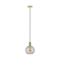 Paulmann No. 79725 Pendelleuchte Neordic Jungle Esben E27 Klarglas, Messing