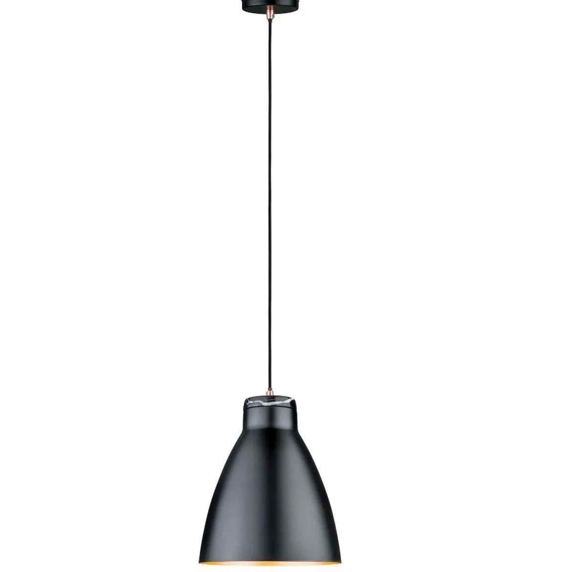 Paulmann No. 79609 Pendelleuchte Neordic Roald Schwarz matt, Kupfer matt E27
