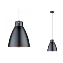 Paulmann No. 79609 Pendelleuchte Neordic Roald Schwarz matt, Kupfer matt E27