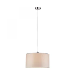 Paulmann No. 70924 Pendelleuchte Tessa Creme, Eisen gebürstet 45 cm