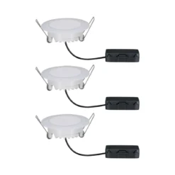 Paulmann No. 99940 Premium Einbauleuchten-Set Suon LED dimmbar 3x5W 2700K IP44