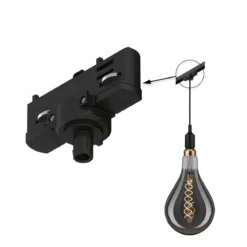 Paulmann No. 91387 ProRail3 3-Phasen Schienensystem Pendeladapter Universal Schwarz