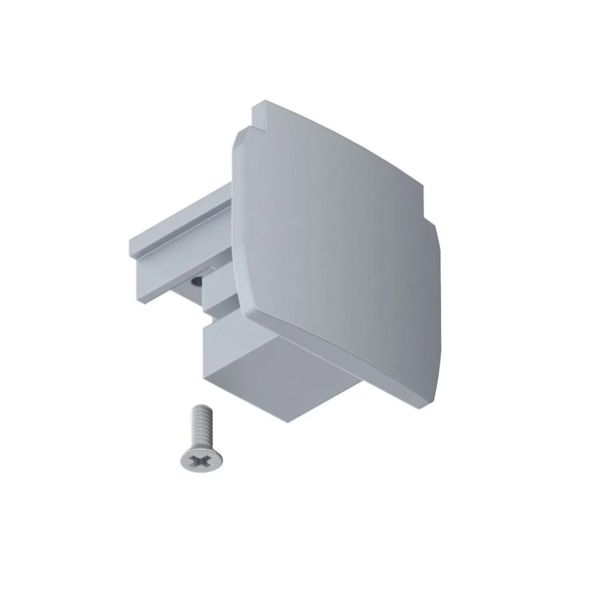 Paulmann No. 91382 ProRail3 3-Phasen Schienensystem Endkappe 1-er Pack Silber