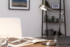 Paulmann No. 70245 Schreibtischleuchte ZedLED Eisen gebürstet