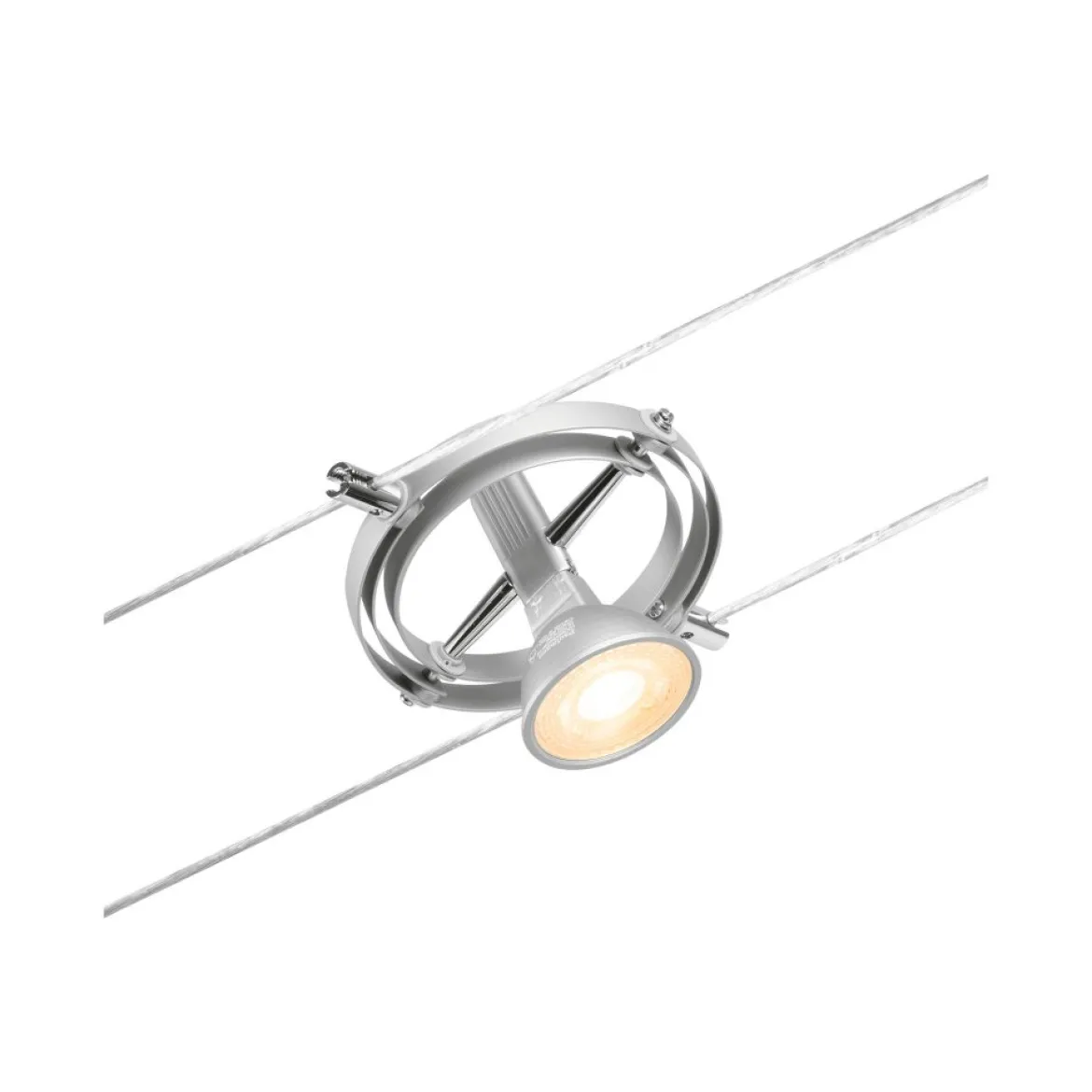 Paulmann No. 94437 Seilsystem Cardan Spot Chrom matt ohne Leuchtmittel DC