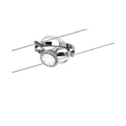 Paulmann No. 94144 Seilsystem Cardan Chrom mit 4 Spots ohne Leuchtmittel, max. 10W GU5,3