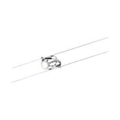 Paulmann No. 94144 Seilsystem Cardan Chrom mit 4 Spots ohne Leuchtmittel, max. 10W GU5,3