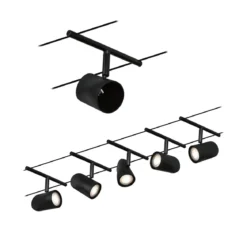 Paulmann No. 94469 Seilsystem Cup Basisset Schwarz 5x max.10W DC 60VA