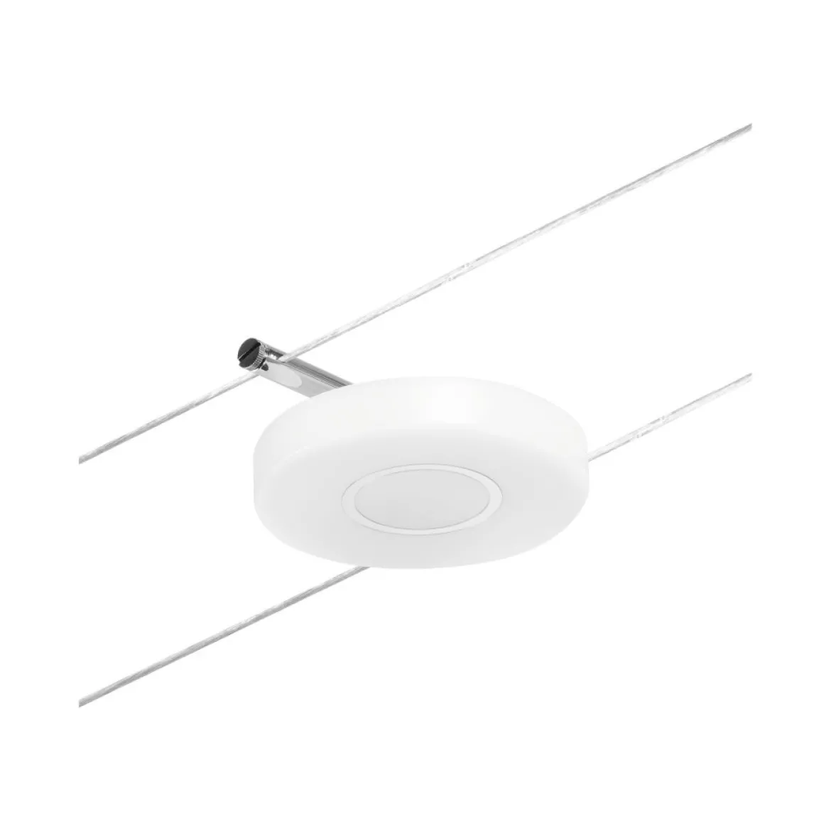 Paulmann No. 94426 Seilsystem DiscLED 5 Spots Chrom Satin 3000K DC 60VA