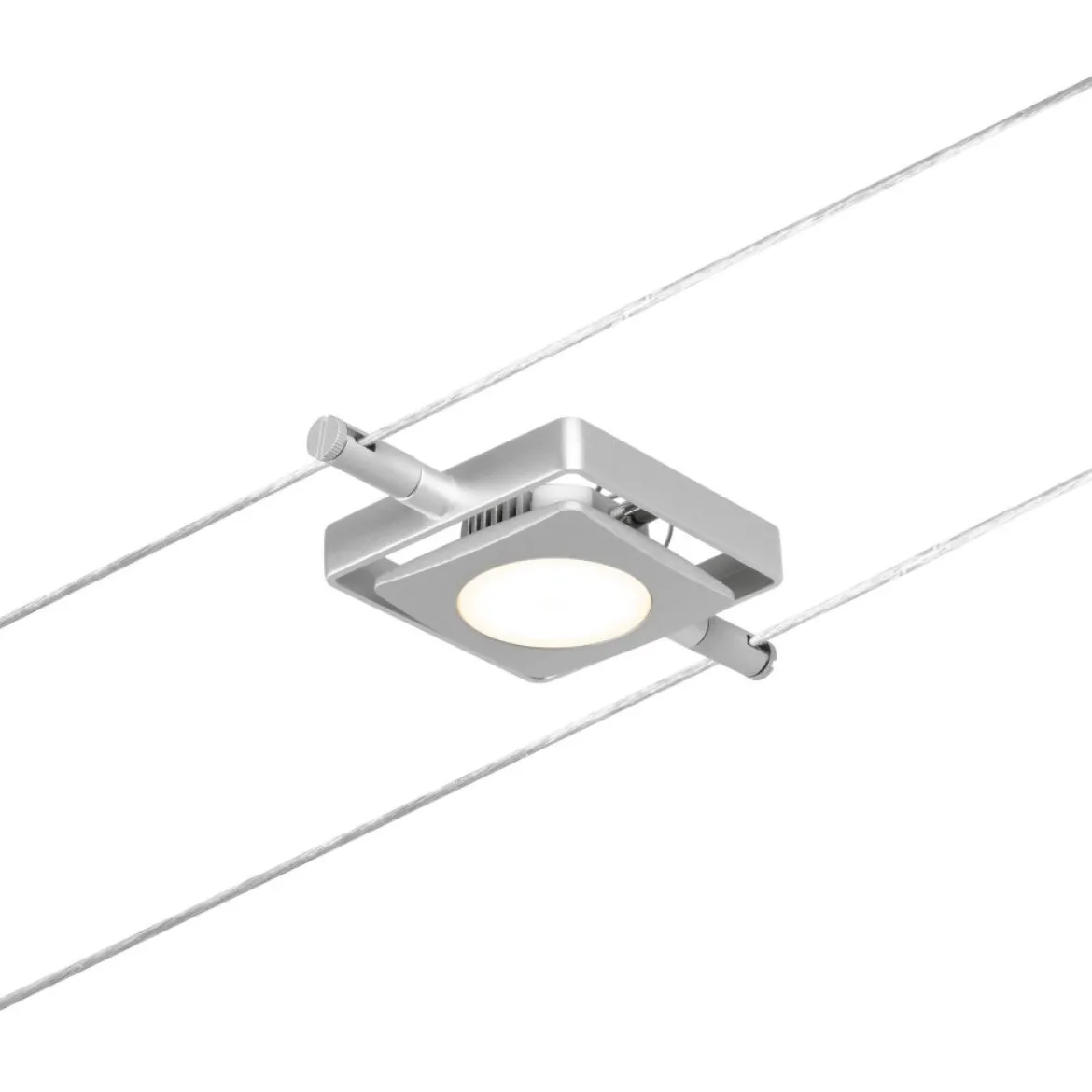Paulmann No. 94420 Seilsystem MacLED 5 Spots Chrom matt 3000K DC 60VA