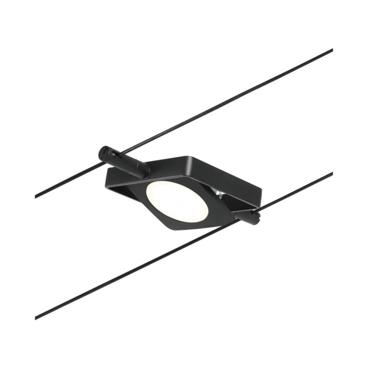 Paulmann No. 94424 Seilsystem MacLED 5 Spots Schwarz matt 3000K DC 60VA