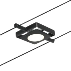 Paulmann No. 94424 Seilsystem MacLED 5 Spots Schwarz matt 3000K DC 60VA