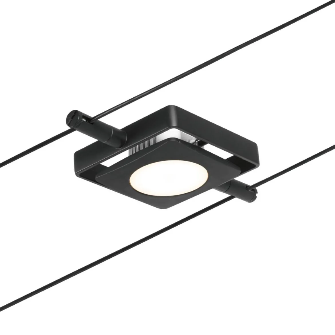 Paulmann No. 94424 Seilsystem MacLED 5 Spots Schwarz matt 3000K DC 60VA