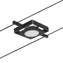 Paulmann No. 94424 Seilsystem MacLED 5 Spots Schwarz matt 3000K DC 60VA