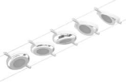 Paulmann No. 94416 Seilsystem RoundMac LED 5 Spots Weiß Chrom 3000K DC 60VA