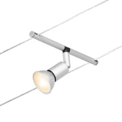 Paulmann No. 94442 Seilsystem Salt 5 Spots Chrom matt ohne Leuchtmittel DC 60VA