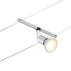 Paulmann No. 94442 Seilsystem Salt 5 Spots Chrom matt ohne Leuchtmittel DC 60VA