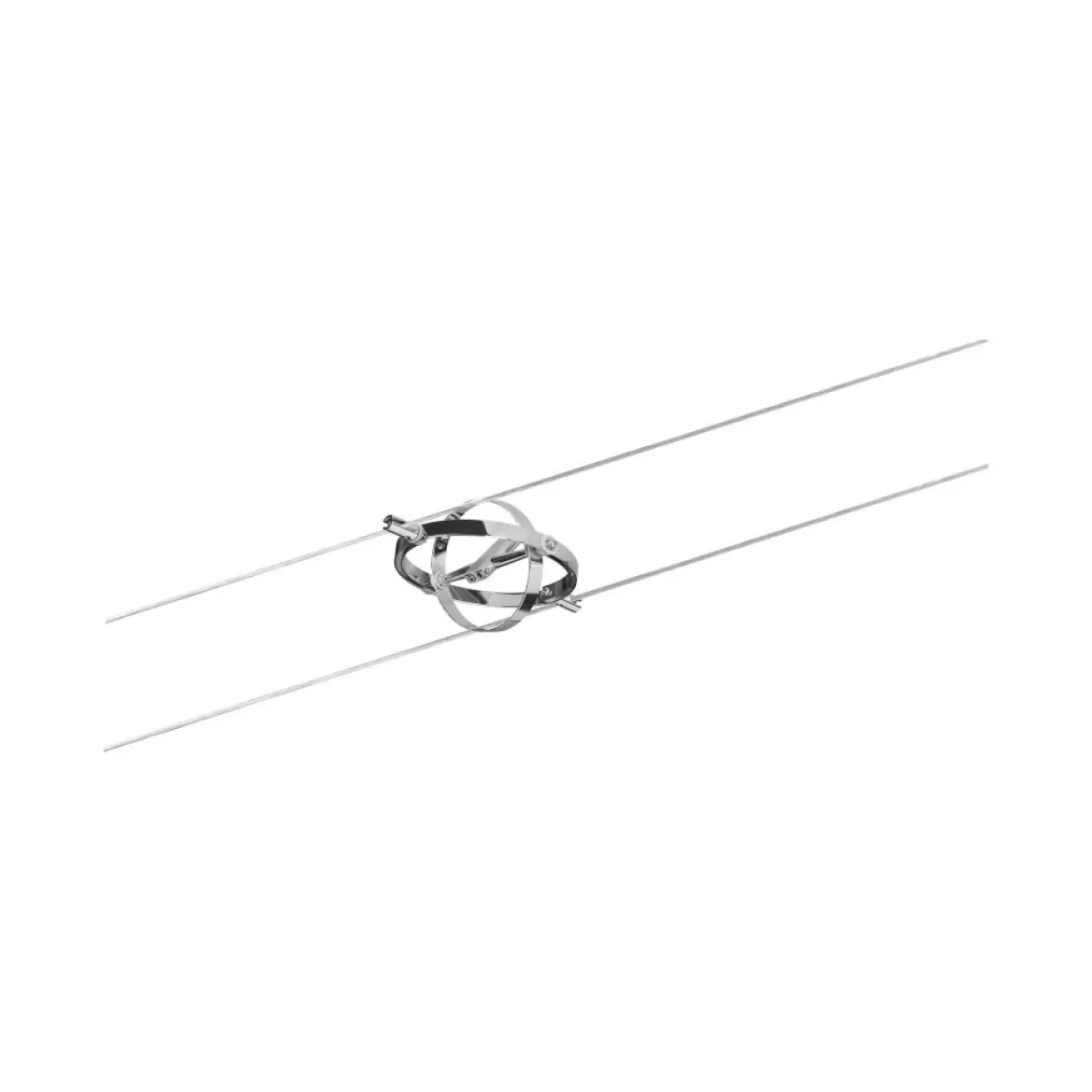 Paulmann No. 94153 Seilsystem-Set LED Cardan 8 Spots Chrom, Chrom matt