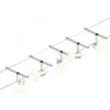 Paulmann No. 94448 Seilsystem Sheela 5 Spots Chrom matt ohne Leuchtmittel DC 60VA