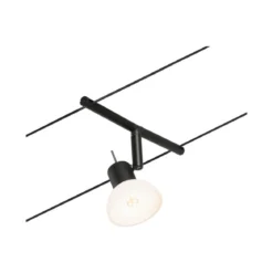 Paulmann No. 94450 Seilsystem Sheela 5 Spots Schwarz ohne Leuchtmittel DC 60VA