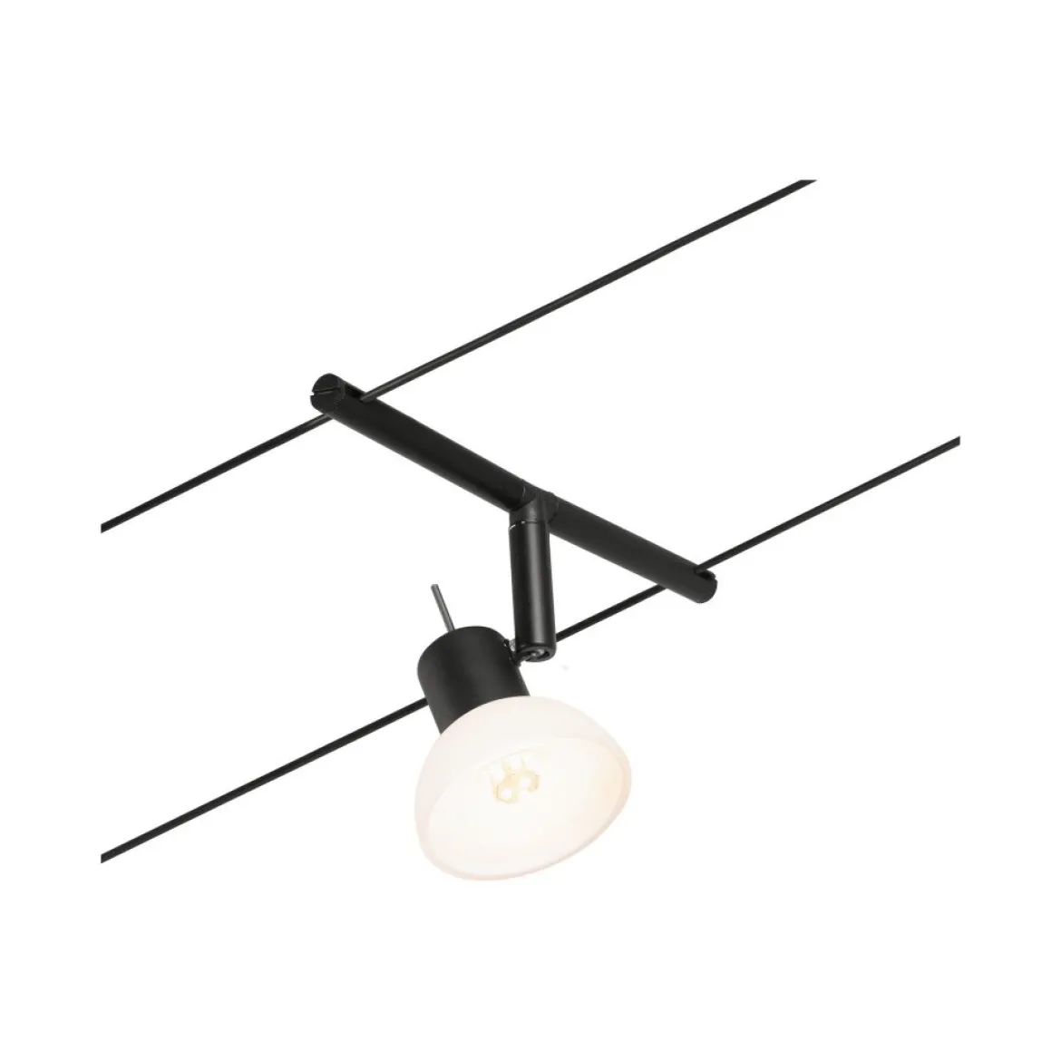 Paulmann No. 94450 Seilsystem Sheela 5 Spots Schwarz ohne Leuchtmittel DC 60VA