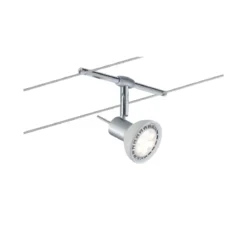 Paulmann No. 94136 Seilsystem Sheela Chrom matt mit 5 Spots ohne Leuchtmittel, max. 10W GU5,3