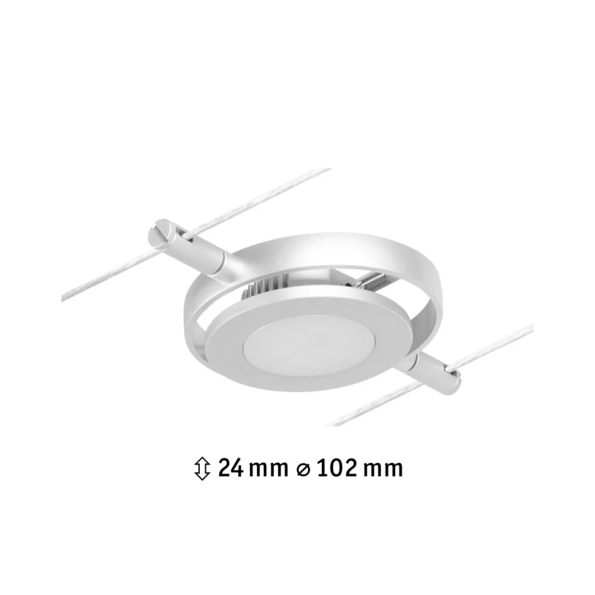 Paulmann No. 94415 Seilsystem Spot RoundMac Chrom matt DC 3000K