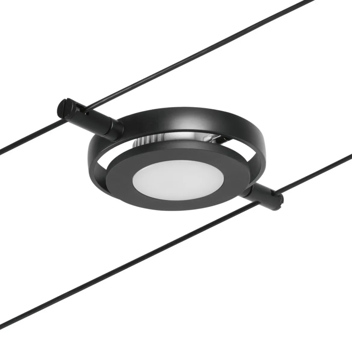 Paulmann No. 94419 Seilsystem Spot RoundMac Schwarz DC 3000K