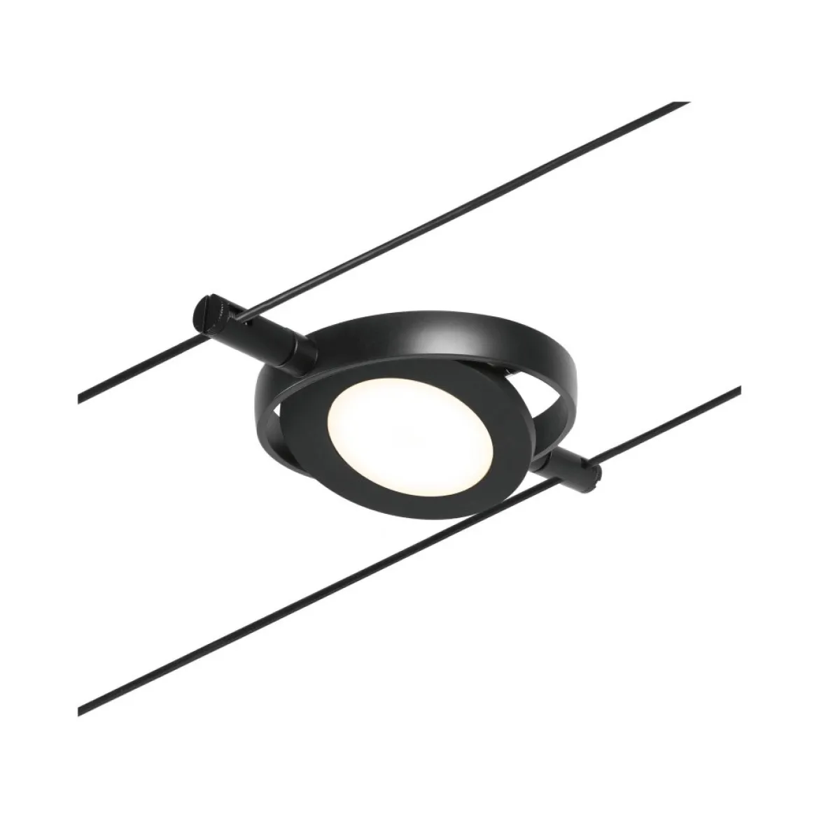 Paulmann No. 94419 Seilsystem Spot RoundMac Schwarz DC 3000K