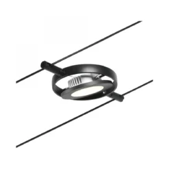 Paulmann No. 94419 Seilsystem Spot RoundMac Schwarz DC 3000K