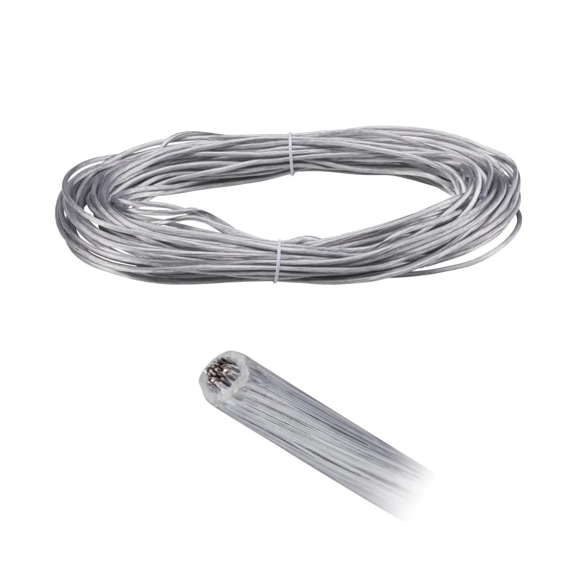 Paulmann No. 94589 Seil-Zubehör Spannseil Corduo isoliert 20 m 2,5 mm² transparent