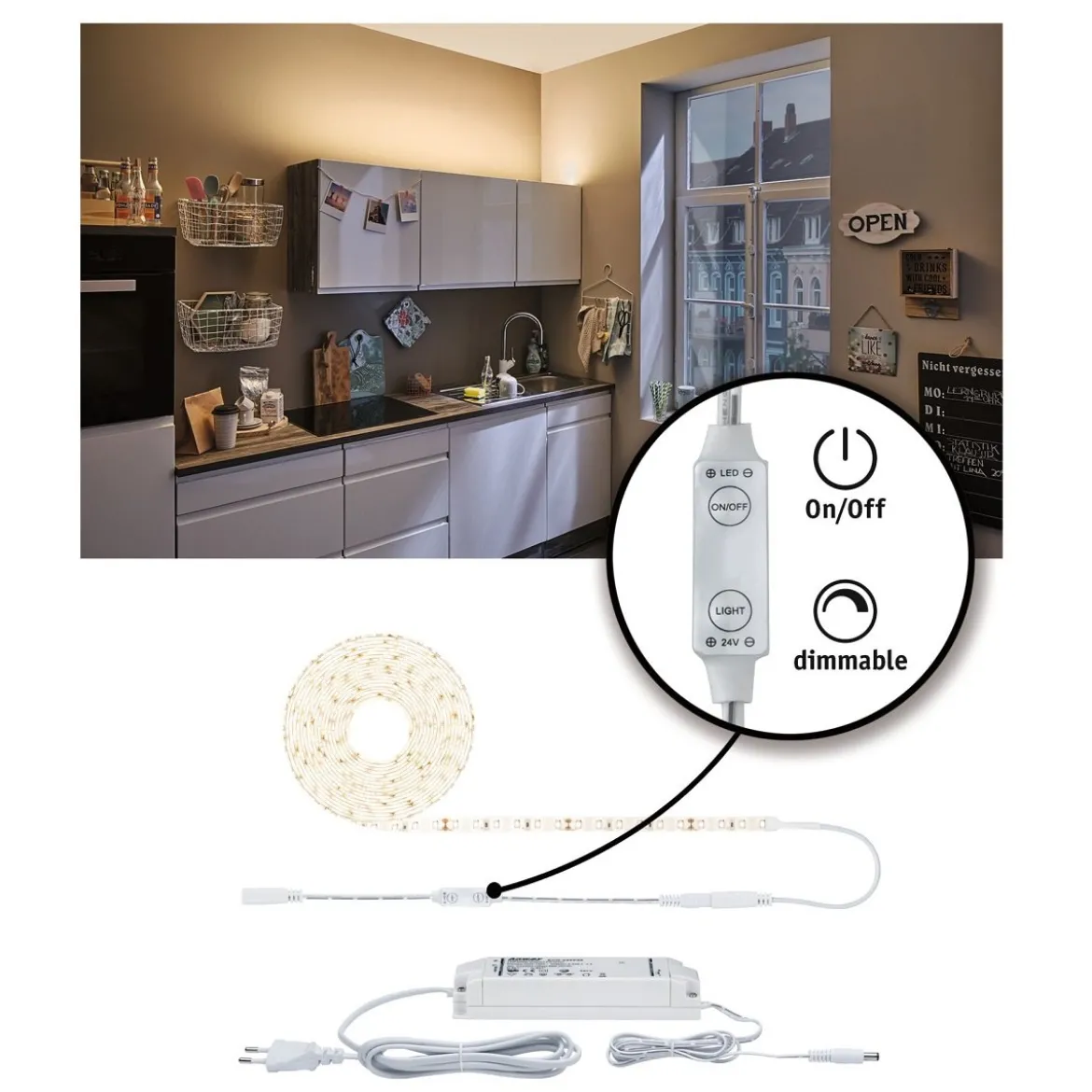 Paulmann No. 78957 SimpLED Strip Set 5m 50W Warmweiß beschichtet