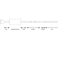 Paulmann No. 78959 SimpLED Strip Set 3m 33W neutralweißweiß beschichtet