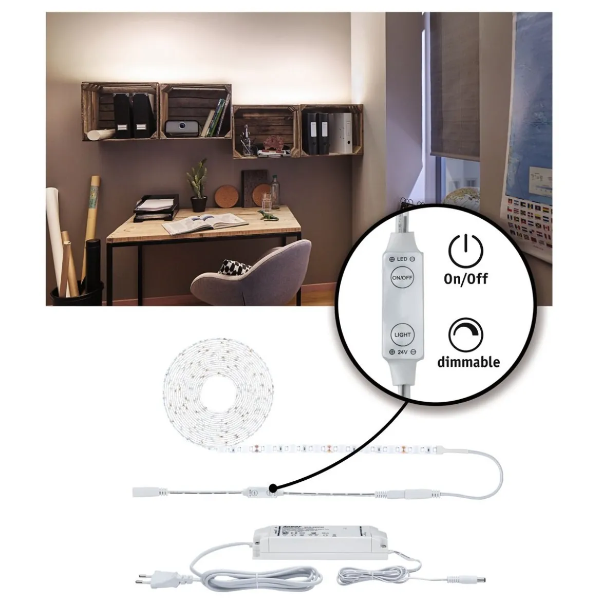 Paulmann No. 78960 SimpLED Strip Set 5m 50W Neutralweiß beschichtet