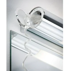 Paulmann No. 79712 Spiegelleuchte LED Orgon IP44 Steckdose 7,5W Chrom 44 cm