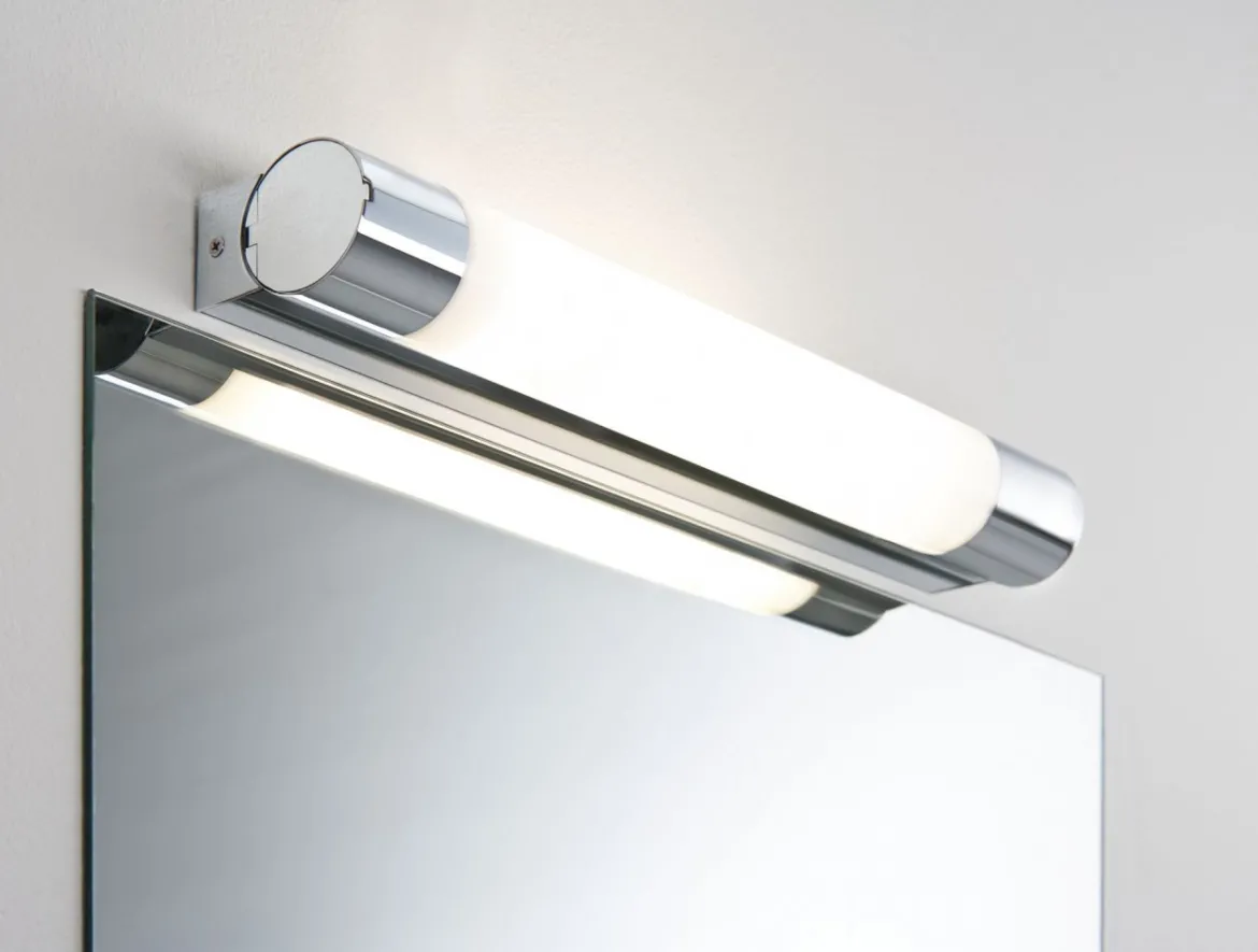 Paulmann No. 79713 Spiegelleuchte LED Orgon IP44 Steckdose 10,5W Chrom 70 cm